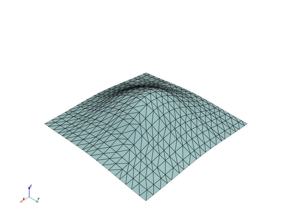 d create tri surface