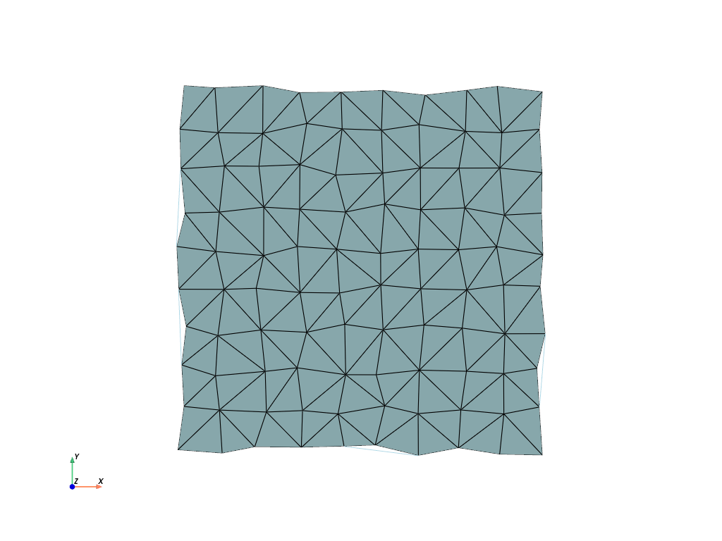 d create tri surface